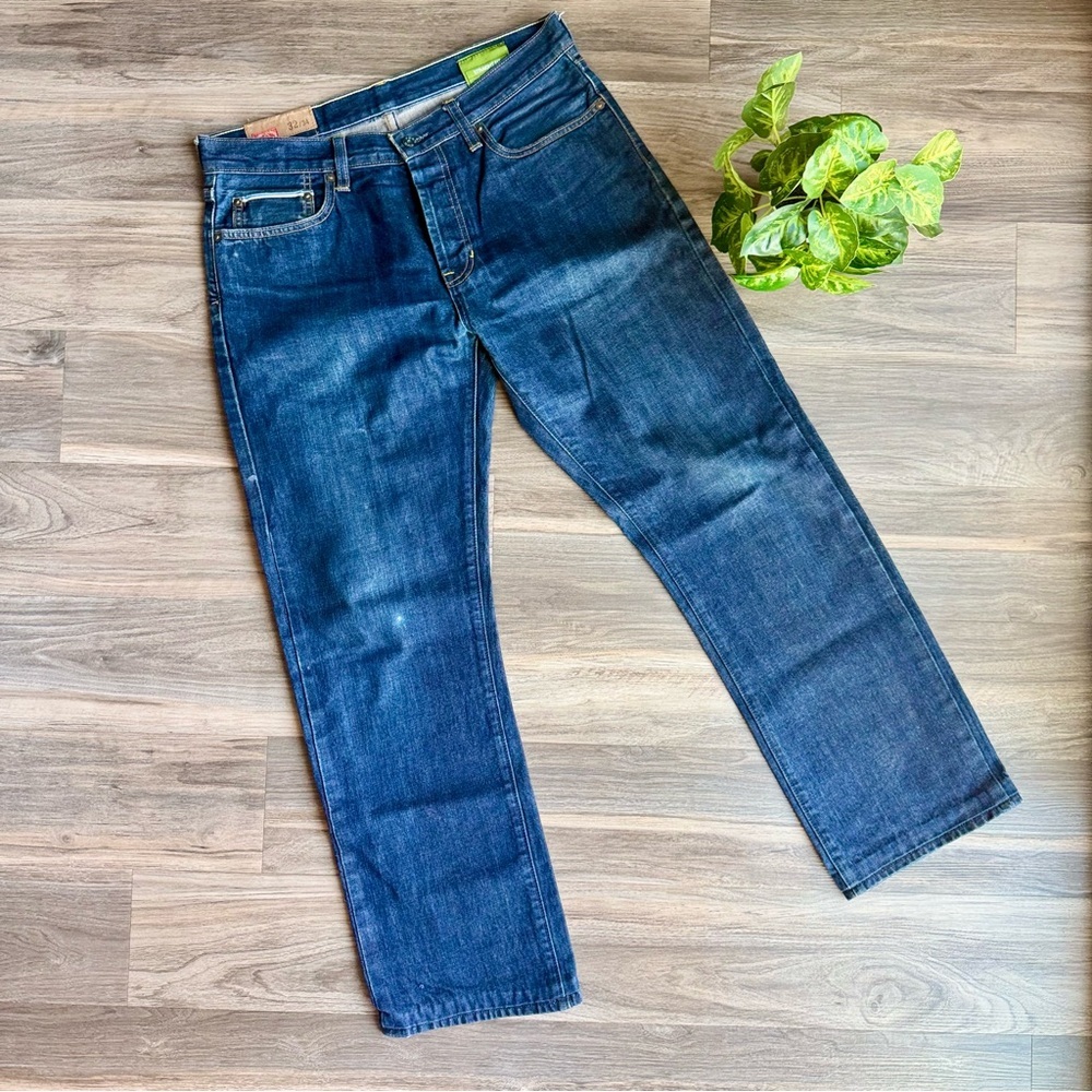 Gap 1969 32x30 Straight Selvedge Jeans Dark Wash Vintage Japanese San Fran Label